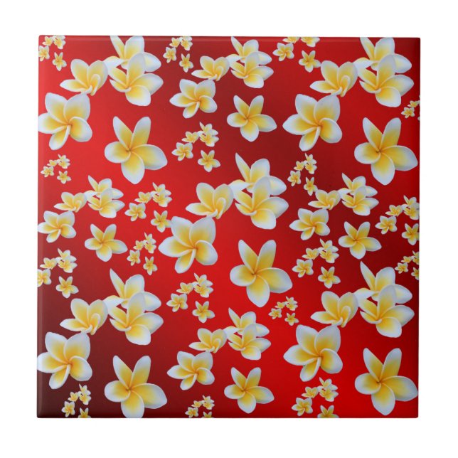 Azulejo asiático, amarillo, blanco, florecer, brillante, d (Frente)