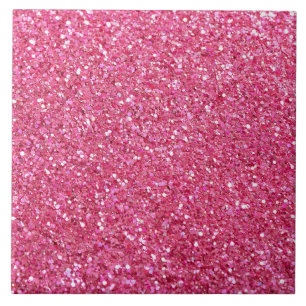 Azulejo Aspecto de purpurina rosa,