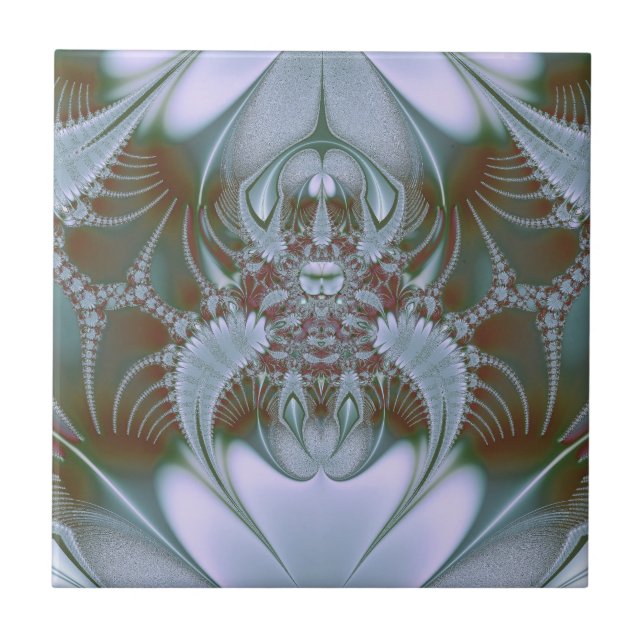 Azulejo Aspecto de seda azul bonita (Frente)