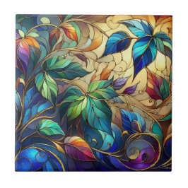 Azulejo Aspecto de vidrio manchado de plomo