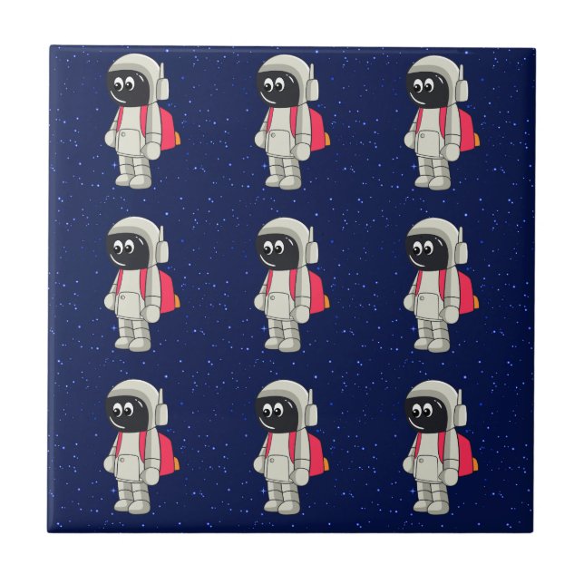 Azulejo astronauta (Frente)