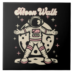 Azulejo Astronauta Paseo Lunar