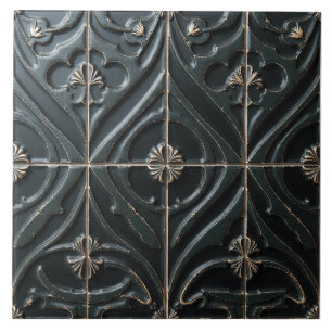 Azulejo Asunto de la mosaica negra