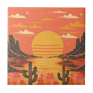 Azulejo Atardecer