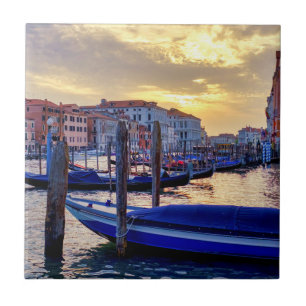 Azulejo Atardecer en Canal Grande