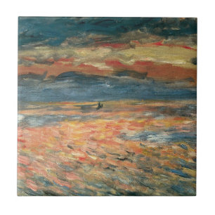 Azulejo Atardecer en el mar de Pierre Renoir, Arte fino vi