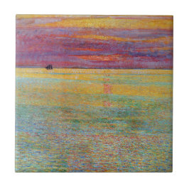 Azulejo Atardecer en el mar (por Childe Hassam)