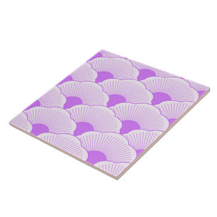Azulejo Atardecer, violeta tonal, textura de hormigón