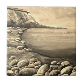 Azulejo Atlantic Sea Coast Hand Painted