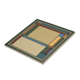 Azulejo Atractiva negrita Artes y artesanías Patrón geomét