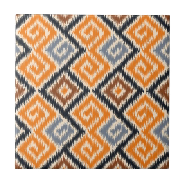 Azulejo Atractivo Naranja de represalias de la cocina de l (Frente)