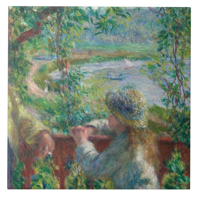 Azulejo Auguste Renoir - Cerca del lago (Frente)