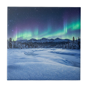 Azulejo Aurora boreal