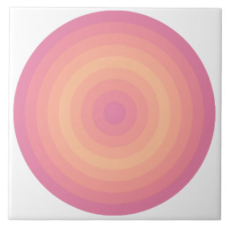 Azulejo Aurora Pink Fuzzet Peach Circles Cerámica Tile