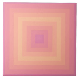 Azulejo Aurora Pink Fuzzy Peach Cuadrados Cerámica Tile