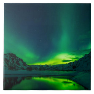 Azulejo Aurora verde impresionante