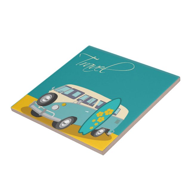 Azulejo Australia: Mosaico cerámico de viajes (Lado)