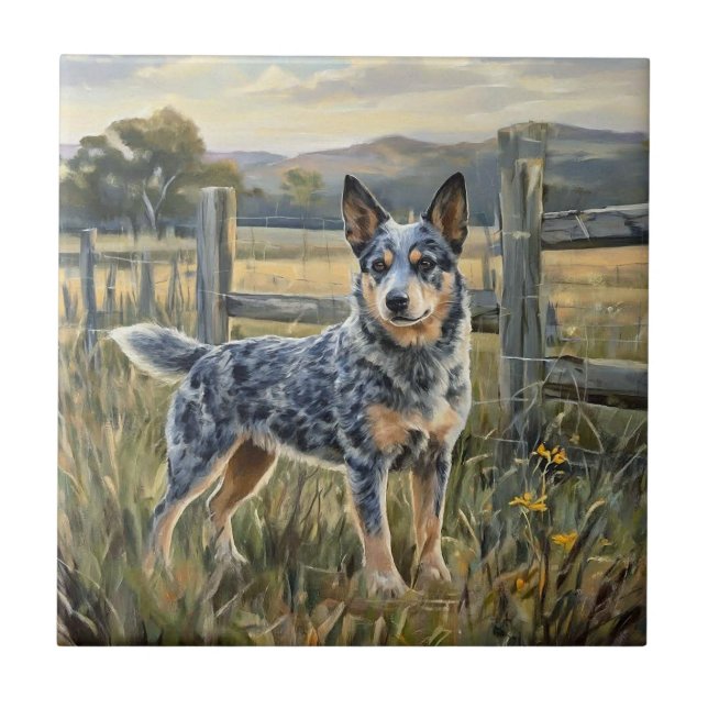 Azulejo Australian Cattle Dog (Frente)