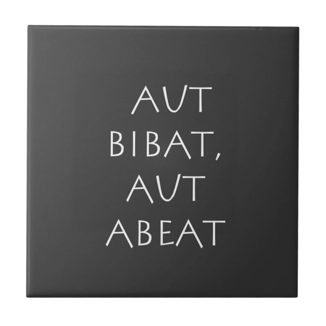 Azulejo Aut bibat aut abeat (Frente)