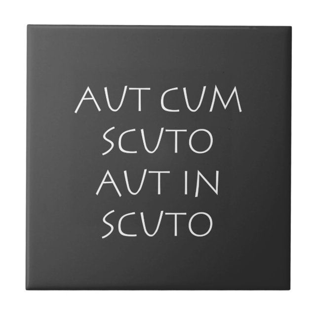 Azulejo Aut cum scuto aut en scuto (Frente)