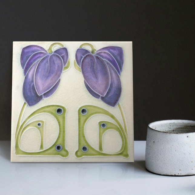 Azulejo Auténtico Art Nouveau John Barratt Majolica (Subido por el creador)