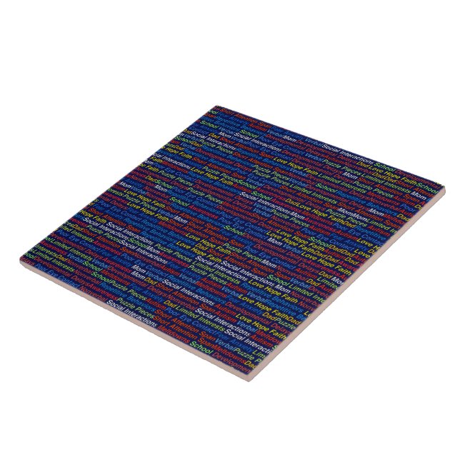 Azulejo Autismo: conserve este diseño o cree el suyo (Lado)