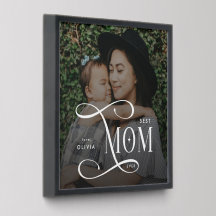 Modern Best Mom Ever Photo Mothers Day Gifts