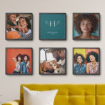 Azulejo Autoadhesivo Monograma de familia clásica y arte de pared de no<br><div class="desc">¿Tus paredes están vacías? ¿Te gustaría agregarles más color y pizzería? Bueno, entonces, ¡has venido al lugar correcto! ¡Haz que tus paredes aparezcan con nuestros juegos de pared de palos y palos! Son una forma maravillosamente barata de transformar un espacio cansado o hacer que tu nueva casa se sienta como...</div>