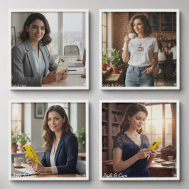 Azulejo Autoadhesivo Personalized Peel and Stick Photo Tile Modern Wall