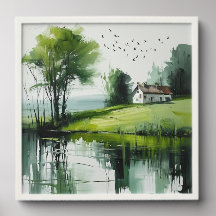 Primavera junto al lago -