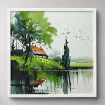 Primavera junto al Lago: Paisaje -