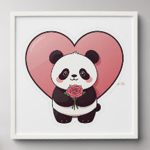 Sweet Panda Heart