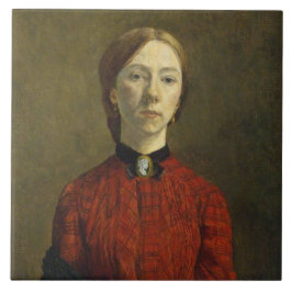 Azulejo Autoretrato (de Gwen John)