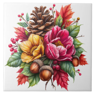 Azulejo Autumn Floral