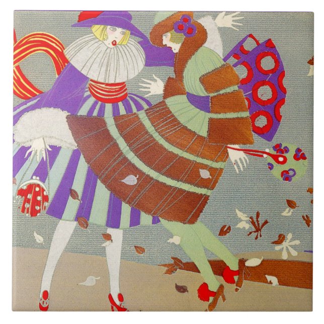 AZULEJO AUTUMN LEAVES AND WIND / FASHION COSTUME DESIGNER (Frente)