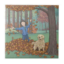 Azulejo Autumn Leaves Cerámica Tile