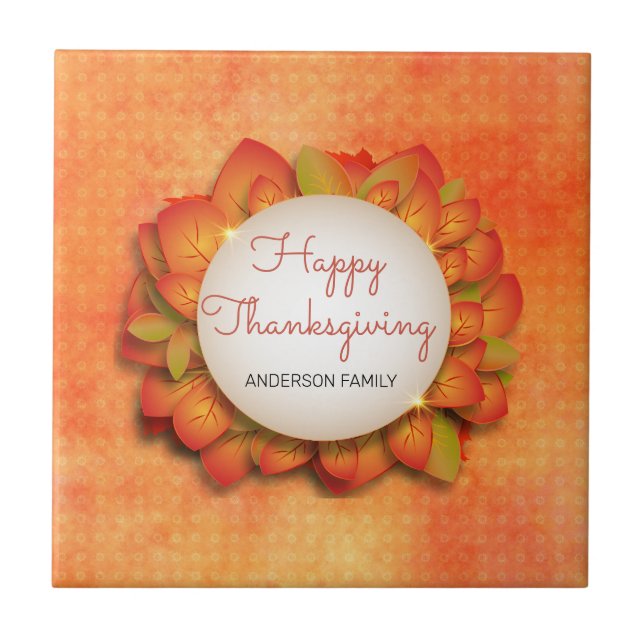 Azulejo Autumn Wreath (Frente)