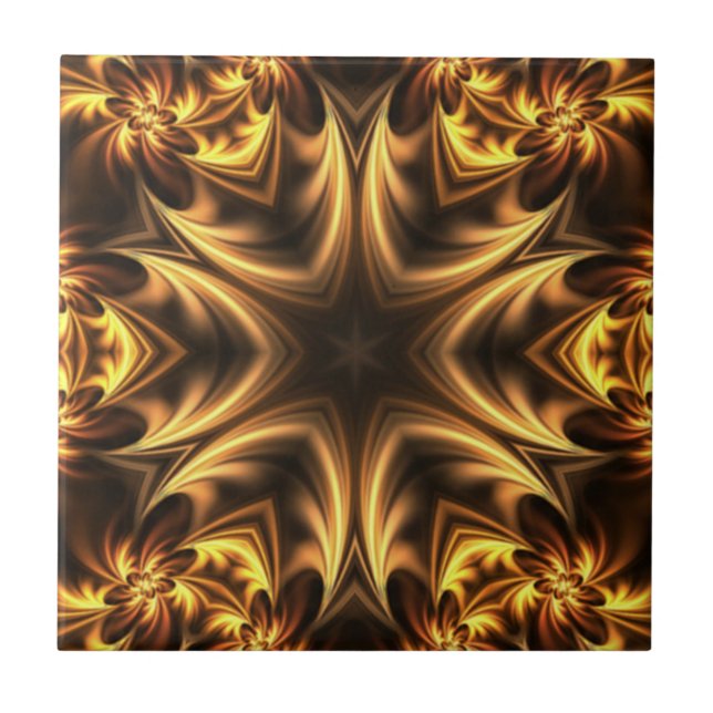 Azulejo Avant-Garde ~ Oro Russet Negro 053 ~ (Frente)