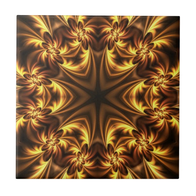 Azulejo Avant-Garde ~ Oro Russet Negro 054 ~ (Frente)