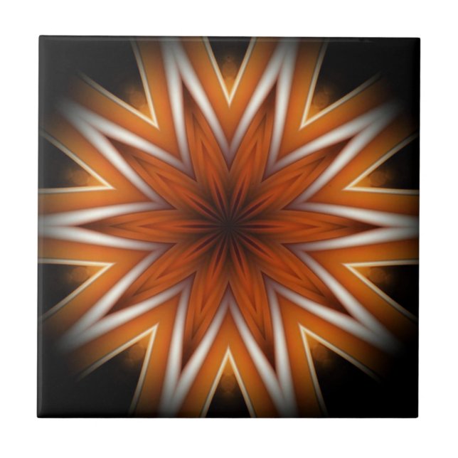 Azulejo Avant-Garde ~ Starburst Russet Y Black 0211 ~ (Frente)