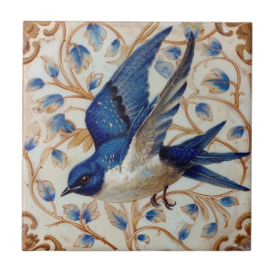 Azulejo Ave azul