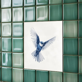 Azulejo Ave azul