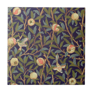 Azulejo Ave William Morris Y Pomegranato