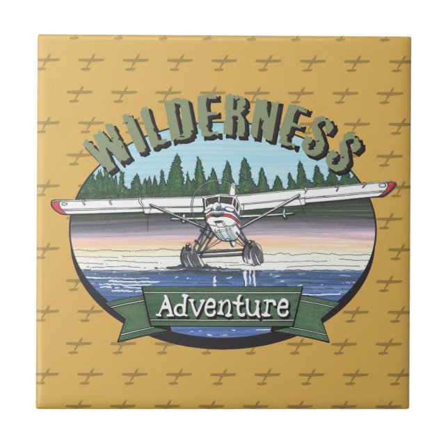 Azulejo Aventura de Floatplane Aviation Wilderness (Frente)