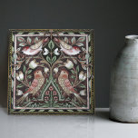 Azulejo Aves de William Morris Tulips Terracotta Art Nouve<br><div class="desc">¡Bienvenidos a CreaTile! Aquí encontrará diseños de baldosas hechos a mano que he hecho personalmente artesanalmente y vintage baldosas de barro cerámico y porcelana, ya sean manchadas o naturales. Me encanta diseñar productos de cerámica y azulejos, con la esperanza de darte una manera de transformar tu hogar en algo que...</div>