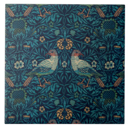 Azulejo Aves florales William Morris Vintage