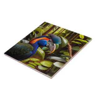 Azulejo Aves Tropicales Tile Cerámico