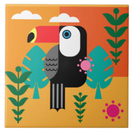 Azulejo Aves Tropicales Turcas