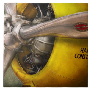 Azulejo Avión - Piloto - Hélice - Twin Wasp