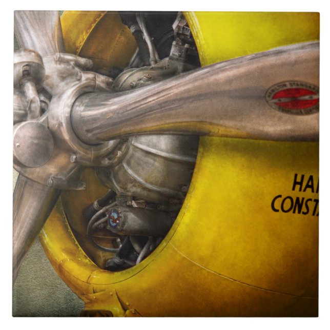 Azulejo Avión - Piloto - Hélice - Twin Wasp (Frente)